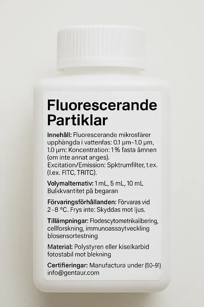 Carboxyl Fluorescent Particles, Light Yellow, 0.5%w/v, 5.0-5.9µm, 2mL